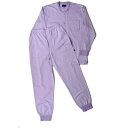 アダバット リラックスウェア アンダーウェア adabat RELAX WEAR / UNDER WEAR 長袖前開ニットパジャマ (ラベンダー)