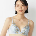 アモスタイル バイ トリンプ AMOSTYLE BY Triumph WEB限定 夢みるブラ ノンワイヤー プレスド フラワー(B、C、Dカップ) AMST1448 HU JX (ホワイト)