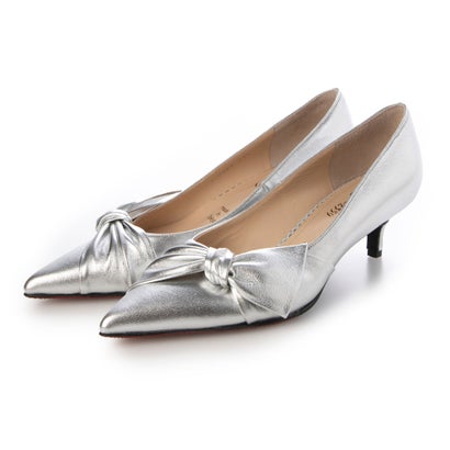 サイドリボンポインテットパンプス （SV）