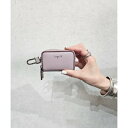アングリッド Ungrid 配色パイピング スマートキーケース 車 ダブルファスナー ダブル ポケット キーチェーン ファスナー カラビナ ギフト (LVD)