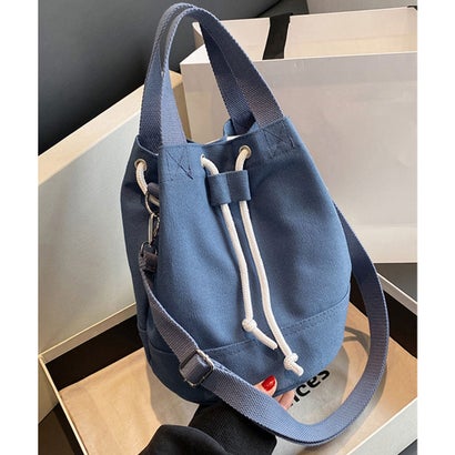 ミニミニストア miniministore 巾着 ショルダーバッグ レディース 軽量 （ブルー）