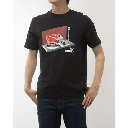 プーマ PUMA メンズ 半袖Tシャツ GRAPHICS スニーカーボックス Tシャツ_ 681164 (プーマ ブラック)