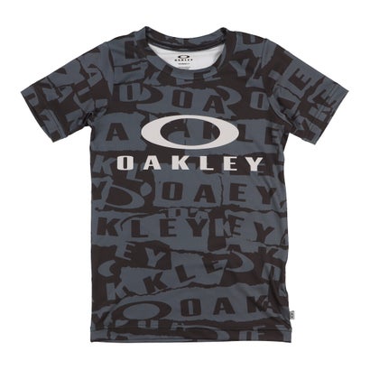 オークリー OAKLEY ジュニア 半袖機能Tシャツ EN QDEVO SS TEE GRAPHIC YTR 7.0 FOA406397 BLACK PRINT 