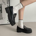 シューズインクローゼット Shoes in Closet -シュークロ- 軽量厚底 プラットフォーム マニッシュ ビットローファー 1999 (ブラック/スムー...