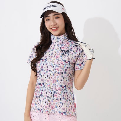 マリ クレール marie claire ハンソデ シャツ ガラ (WT)