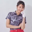 マリ クレール marie claire ハンソデ シャツ ガラ (BK)