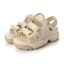 フィラ FILA レディース サンダル 厚底 スポサン DISRUPTOR SD PUFFY （ベージュ）