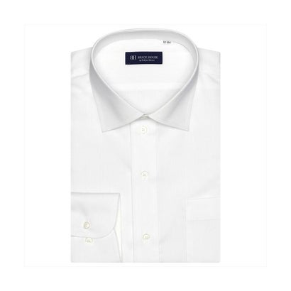 トーキョーシャツ TOKYO SHIRTS 形態安定 ワイドカラー 長袖 ワイシャツ (ホワイト)