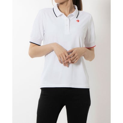ルコックスポルティフ le coq sportif レディース 半袖機能ポロシャツ ヘランカサンスクリーン 半袖ポロシャツ QMWXJA40 （ホワイト）