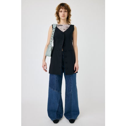 VEST MINI ドレス BLK VEST MINI ドレス BLK