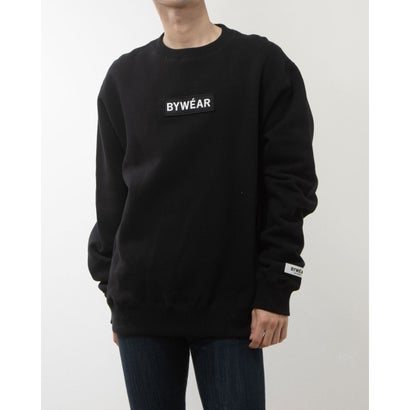 oCEFA BYWEAR Grace Woven Patch Crewneck iBlackj