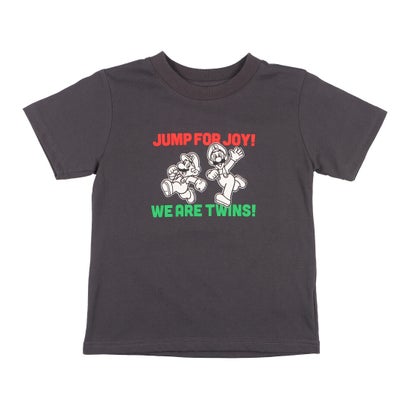 ファインプラス FINE PLUS ジュニア 半袖Tシャツ マリオ KIDS マリオアントルイージ Tシャツ 22863125 （CHARCOAL）