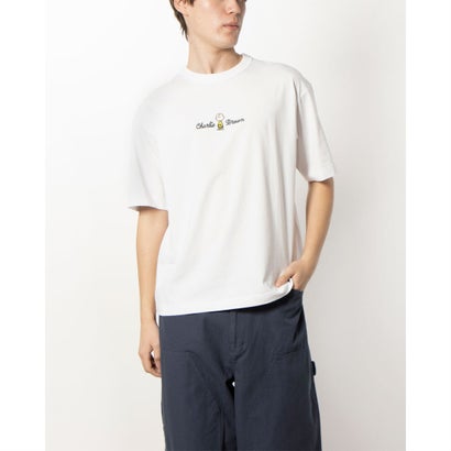 ピーナッツ PEANUTS メンズ 半袖Tシャツ コットンTシャツ 刺繍 PN-9C15054TS (WHITE)