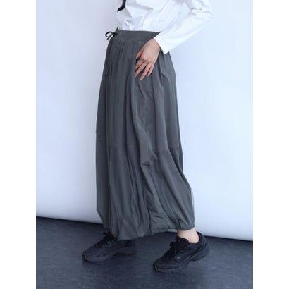 ラシュッド LASUD チュールドッキングバルーンスカート （チャコールグレー）