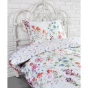 ローラ アシュレイ LAURA ASHLEY 【クイーン】ワイルドメドー柄 掛け布団カバー (オレンジ(167))