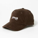 ショット Schott BASIC LOGO CORDUROY 6P CAP （BROWN）