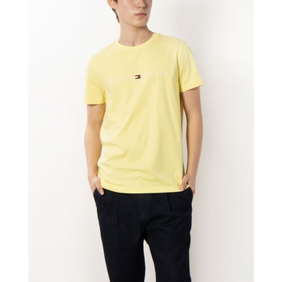 トミー ヒルフィガー TOMMY HILFIGER ベーシックロゴTシャツ (イエロー)