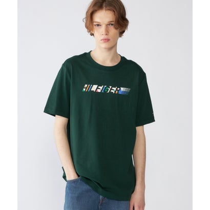 トミー ヒルフィガー TOMMY HILFIGER MULTICOLOUR HILFIGER TEE （グリーン）