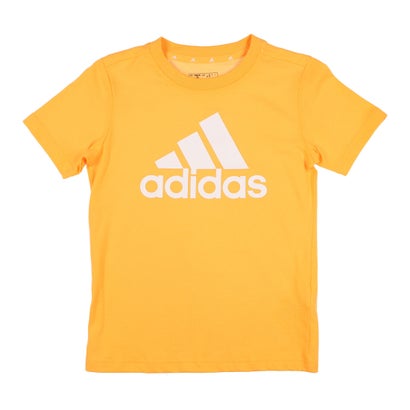 アディダス adidas ジュニア 半袖Tシャツ エッセンシャルズ ビッグロゴ コットン半袖Tシャツ IS2582 （セミスパーク/ホワイト）