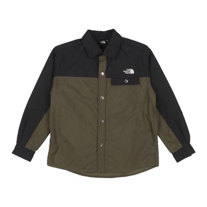 楽天LOCOMALL（ロコンド公式ストア）ザ ノース フェイス THE NORTH FACE アウトドア L/S Nuptse Shirt _キッズ ロングスリーブヌプシシャツ NRJ62322 （ニュートープ）