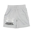 アンダーアーマー UNDER ARMOUR ジュニア ジャージハーフパンツ UAテック ロゴ ショーツ 1383333 (Mod Gray / / White)