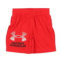 アンダーアーマー UNDER ARMOUR ジュニア ジャージハーフパンツ UAテック ロゴ ショーツ 1383333 (Red / / White)
