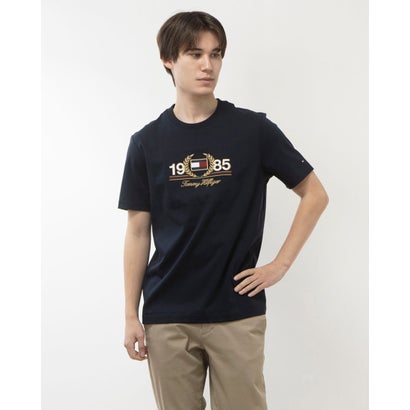 トミー ヒルフィガー TOMMY HILFIGER アイコニックローレルTシャツ （ネイビー）