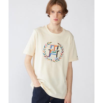 トミー ヒルフィガー TOMMY HILFIGER ローレルモノグラムマルチカラーTシャツ （アイボリー）