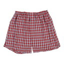 アクアスキュータム Aquascutum AQトランクス/24SチェックAー2本ゴム【返品不可商品】 (レッド)