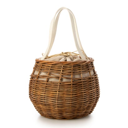 カシェリエ CACHELLIE C7552 ARUROG LEATHER ROUND TOTE (アイボリー) カシェリエ CACHELLIE C7552 ARUROG LEATHER ROUND TOTE (アイボリー)