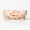 LCK[hi[ Caroline Gardner Coral Hearts Flap Glasses Case isNj