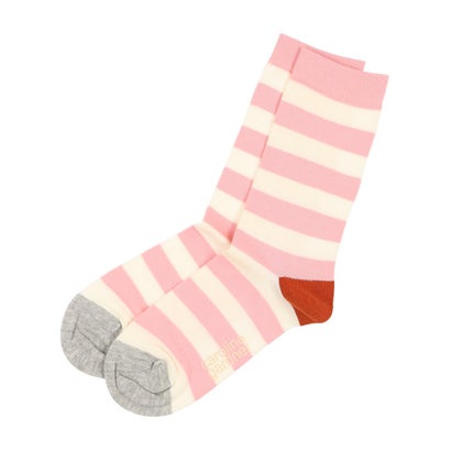 キャロラインガードナー Caroline Gardner Spots Socks PINK Stripes （ピンク）