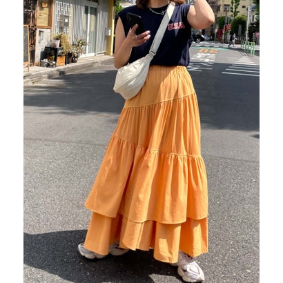 アルシーヴ archives a-Asymmetry Tiered Skirt (ORN) アルシーヴ archives a-Asymmetry Tiered Skirt (ORN)
