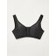 ߥ misora Cloud satin night bra Black