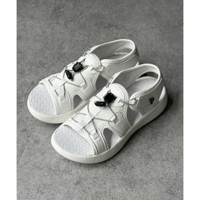 ラナン RANAN 【U.S. POLO ASSN.】幅広スポーツサンダル （オフホワイト）