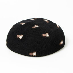 センスオブグレース SENSE OF GRACE アニマル刺繍 ベレー帽 （BK）