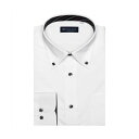 トーキョーシャツ TOKYO SHIRTS 【大きいサイズ・ストレッチ】 形態安定 ボタンダウンカラー 長袖ニットシャツ (ホワイト)