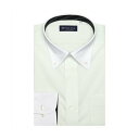トーキョーシャツ TOKYO SHIRTS 【ストレッチ】 形態安定 クレリックボタンダウンカラー 長袖ニットシャツ (ライトグリーン)