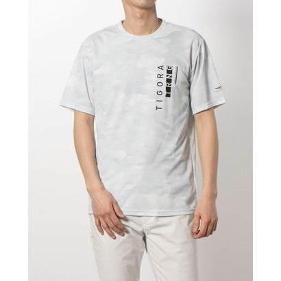 ティゴラ TIGORA メンズ 半袖機能Tシャツ ドライメッシュTシャツ TR-9A1224TS (ライトグレー)