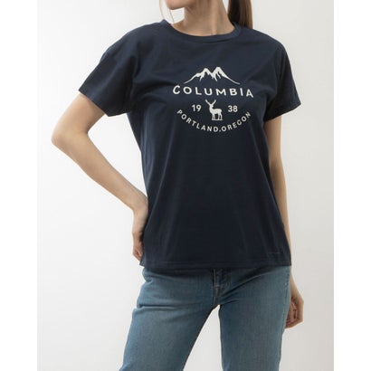 コロンビア Columbia レディース アウトドア 半袖Tシャツ ウィメンズチェンブリンコーブショートスリーブTシャツ PL0228 （Collegiate Navy）