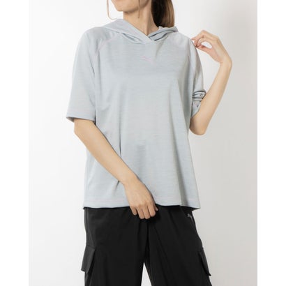 プーマ PUMA レディース スウェットフルジップ PUMA MOTION SS フーディ プルオーバー_ 680721 (シルバー ミスト ヘザー)