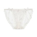 アンドカワイイ And Kawaii レースショーツ 紐パン レディース 無地 セクシー【返品不可商品】 (ホワイト)
