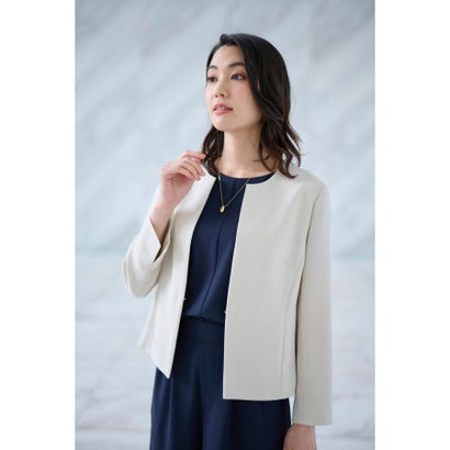 アンタイトル UNTITLED ノーカラージャケット （グレージュ(050)）