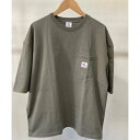 ジェーイーモーガン JEMORGAN ヘビーウエイトネーム付きポケットドロップショルダーTee (カーキ)