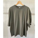 ジェーイーモーガン JEMORGAN ヘビーウエイト袖ワッペン付きドロップショルダーTee (カーキ)