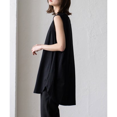 ヴィータフェリーチェ VitaFelice ノースリーブチュニックTシャツ （BLACK）