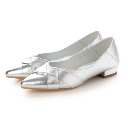 ノイエ ディフュージョン neue diffusion ポインテッドフラットパンプス/ND24169 （シルバー）
