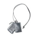 パトリックステファン PATRICK STEPHAN Leather wallet & card case 'empty-handed' (scratch SI...