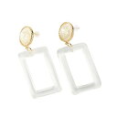 アクアガレージ aquagarage ★クリアースクエアスイングピアス 大ぶり アクセサリー (クリアー)