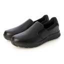 スケッチャーズ SKECHERS Work Relaxed Fit：Nampa - Groton SR（ワークリラックスドフィット：ナンパ - グロトンSR）77157 スリッポンシューズ （ブラック）